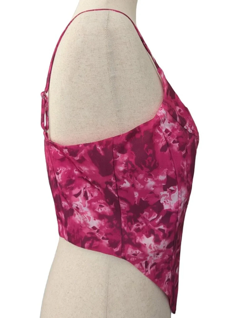 NWOT FashionNova Bring Me Flowers Corset Top in Fuchsia - Picture 10 of 16